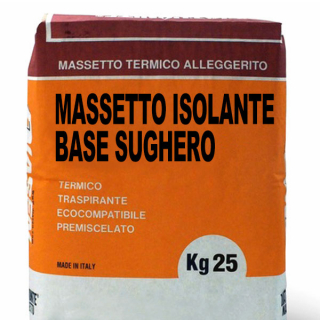 MASSETTO PREMISCELATO ISOLANTE BASE SUGHERO