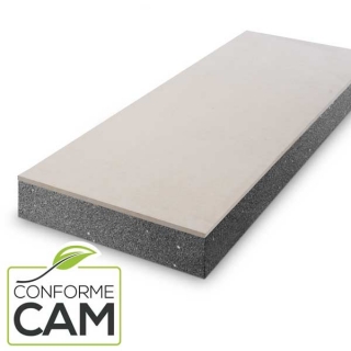 PANNELLO ACCOPPIATO CARTONGESSO + EPS BLACKPOR CERTIFICATO CAM